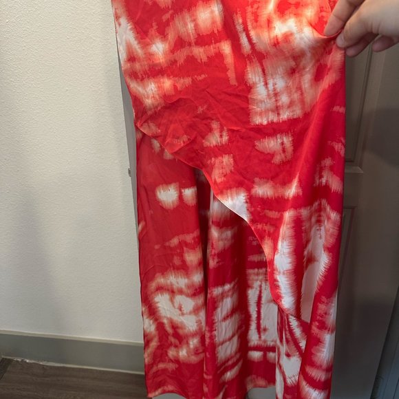 NWOT BCBG Maxazria Daniella Maxi Dress Strapless Size 12 Tie Dye Summer - Picture 11 of 11